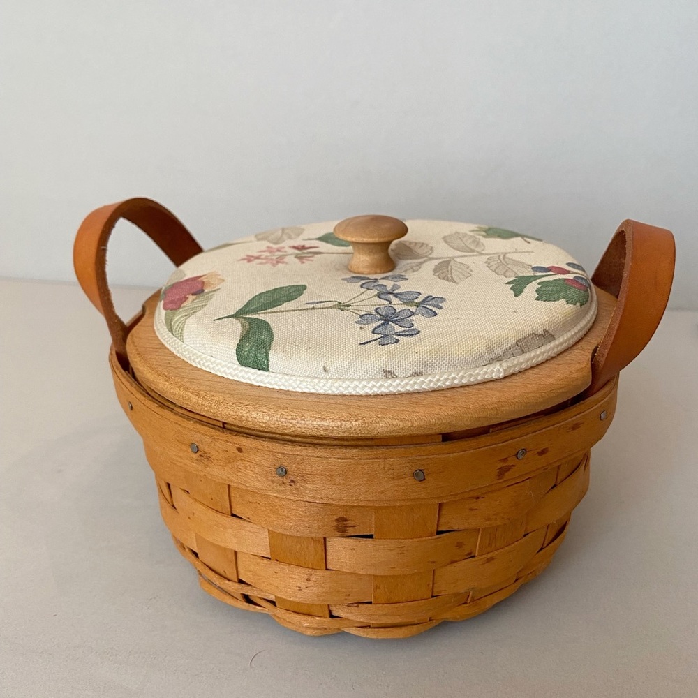 Longaberger Button Basket - Signed